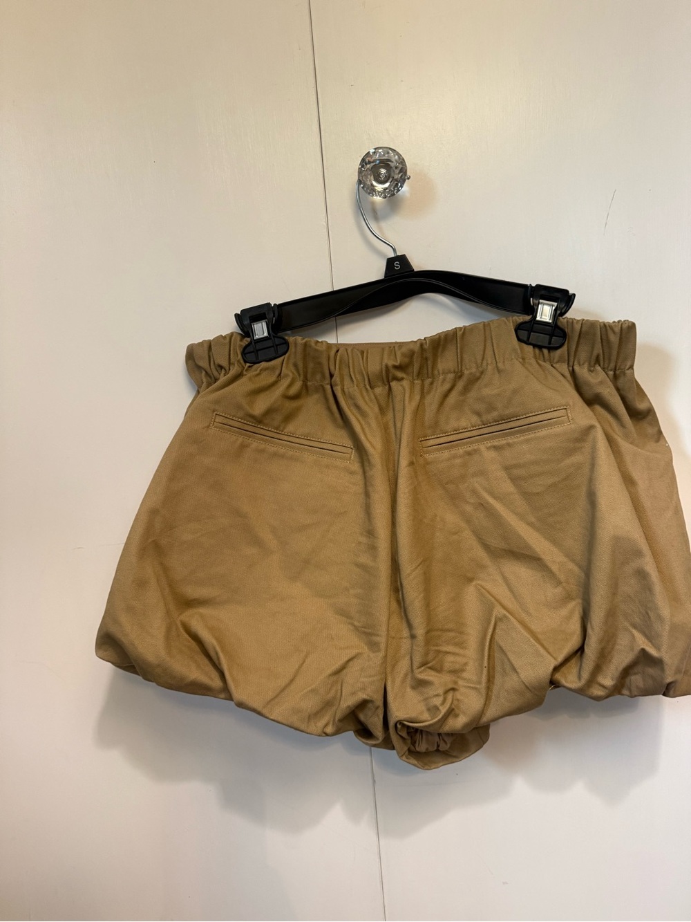 Sea New York Pearl-Button Balloon Shorts in Tan - Picture 2 of 5
